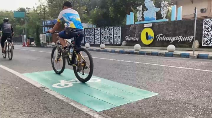 Dinas Perhubungan Tulungagung Buat Jalur Khusus Pesepeda, Ini&nbsp;Lokasinya