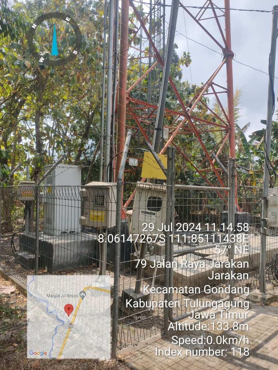 Disinyalir Keberadaan Tower Telekomunikasi di Desa Jarakan Tulungagung Tak Perpanjang&nbsp;PBG