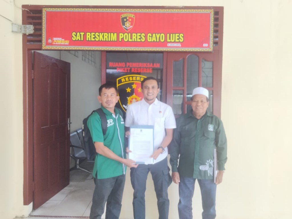 DPC PKB Gayo Lues Sudah Antarkan Laporan Pengaduan Tindak Pidana Fitnah Pencemaran Nama Baik ke Polsek&nbsp;Blangkejeren
