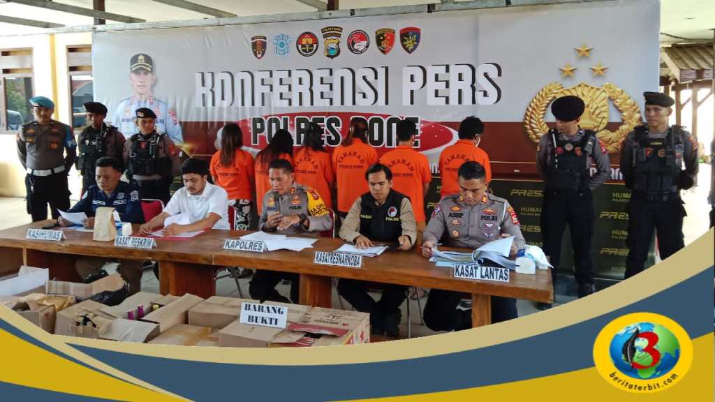 Record Kriminal dan Pelanggaran Lantas Polres Bone Januari Hingga Juli&nbsp;2024
